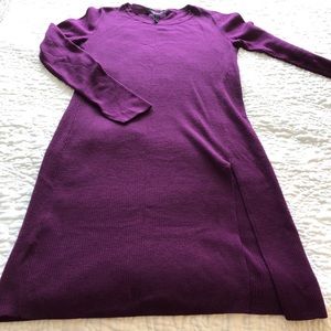 BCBG Wool split front sweater tunic